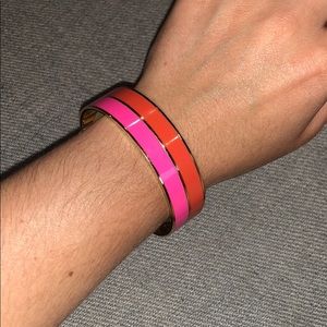 Kate Spade orange and pink and gold bracelet